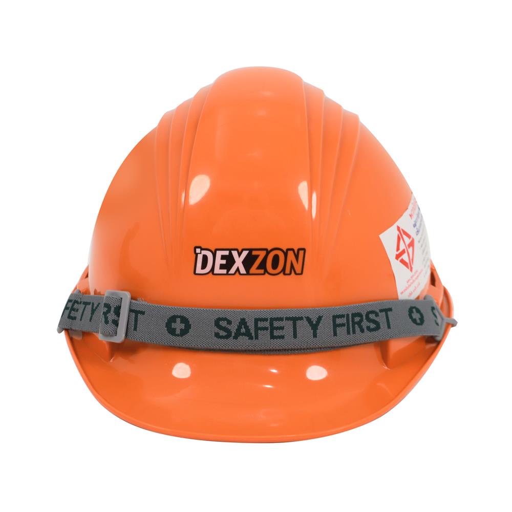 หมวกนิรภัยพลาสติก ABS มาตรฐานมอก. DEXZON สีส้ม