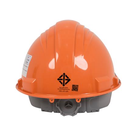 หมวกนิรภัยพลาสติก ABS มาตรฐานมอก. DEXZON สีส้ม_2