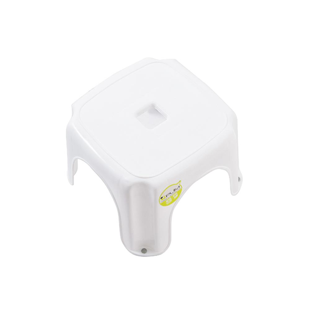 เก้าอี้เหลี่ยมเตี้ย PLIM 23x23x16 ซม. สีขาว