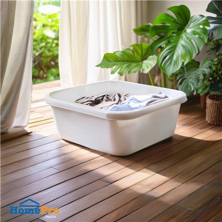 กะละมังเหลี่ยม PLIM สีขาว_3