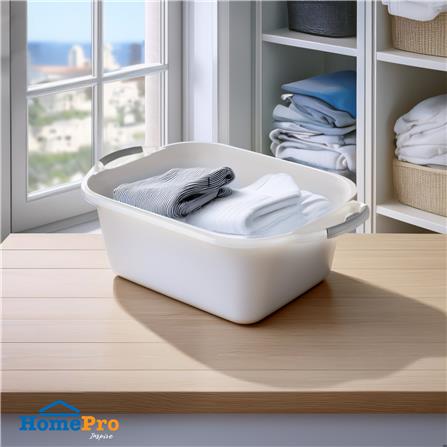 กะละมังเหลี่ยม PLIM 29X36 ซม. สีขาว_4