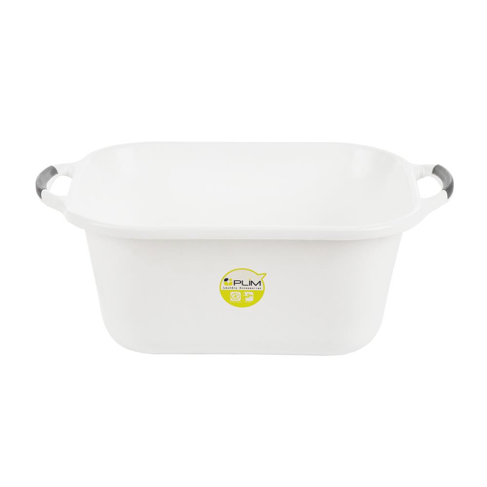 กะละมังเหลี่ยม PLIM 48x37cm สีขาว