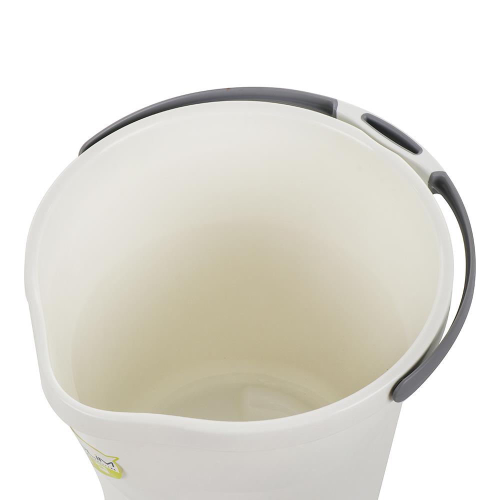 ถังน้ำกลมปากเท PLIM 12 ลิตร (3.gl) สีขาว