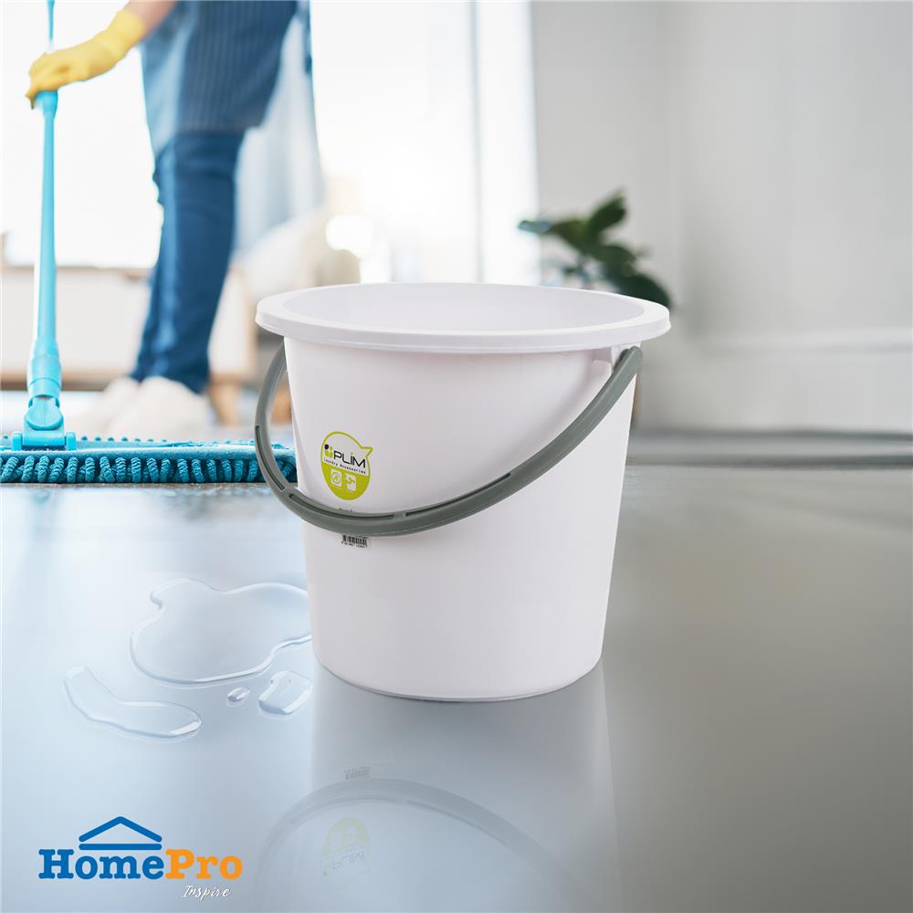 ถังน้ำกลม PLIM 17L (4.5.gl) สีขาว