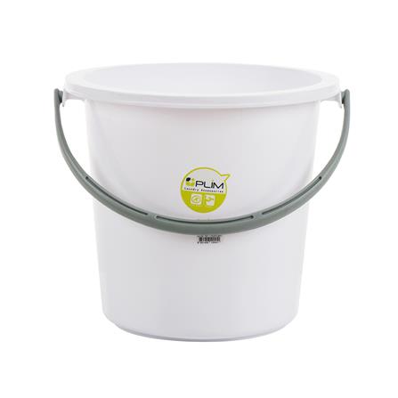 ถังน้ำกลม PLIM 17L (4.5.gl) สีขาว