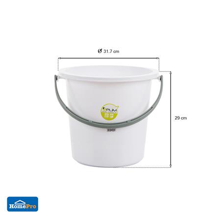 ถังน้ำกลม PLIM 17L (4.5.gl) สีขาว_5