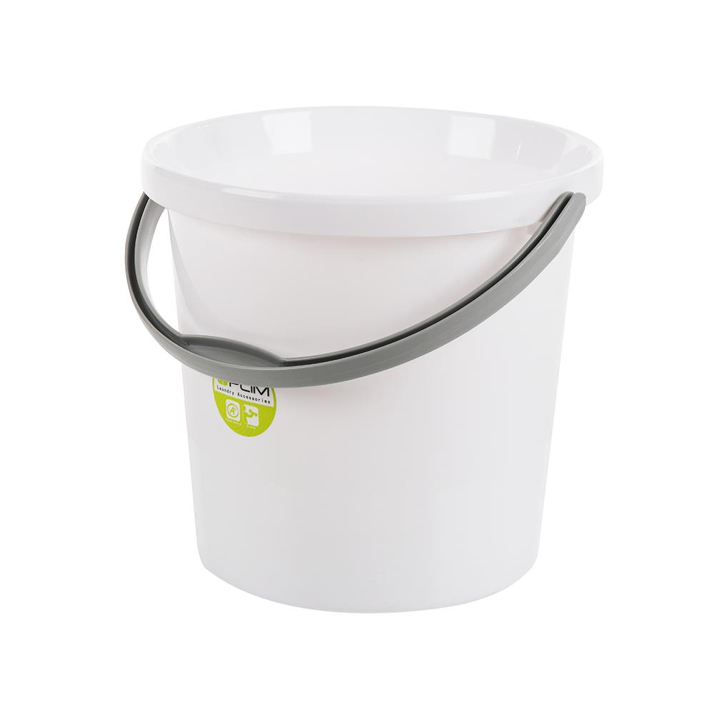 ถังน้ำกลมปากเท PLIM 17ลิตร (4.5gl) สีขาว