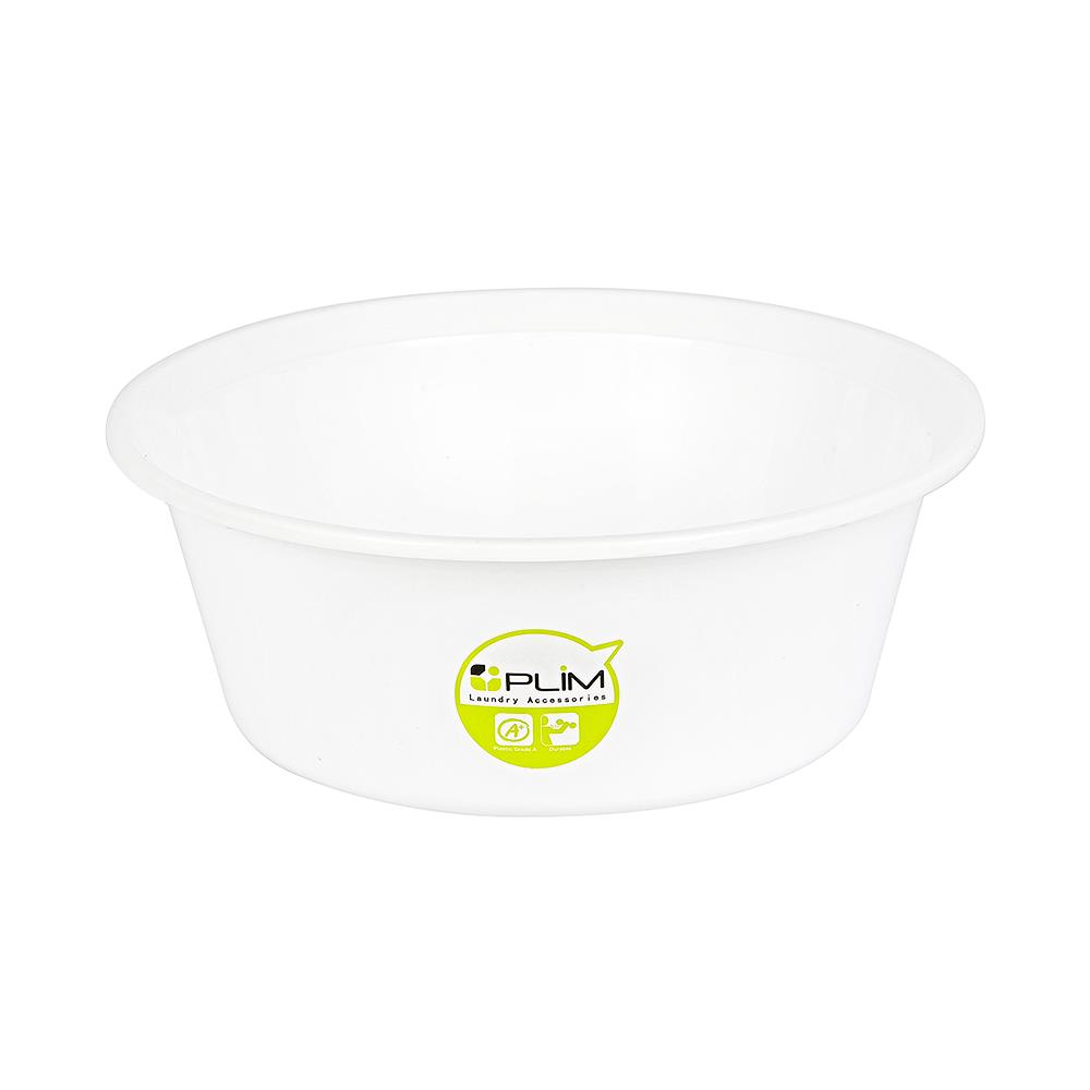 กะละมังกลมปากเท PLIM 30cm สีขาว_1