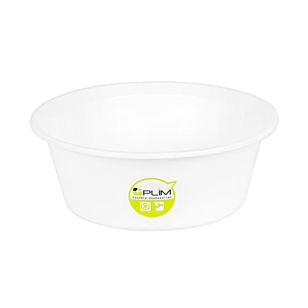 กะละมังกลมปากเท PLIM 30cm สีขาว