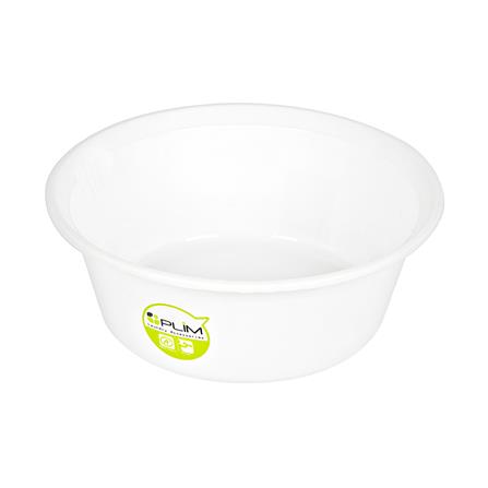 กะละมังกลมปากเท PLIM 30cm สีขาว_2