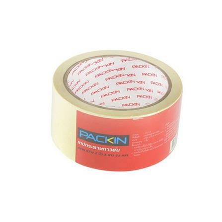 กระดาษกาวย่น PACK IN 2นิ้วx25หลา สีครีม_1