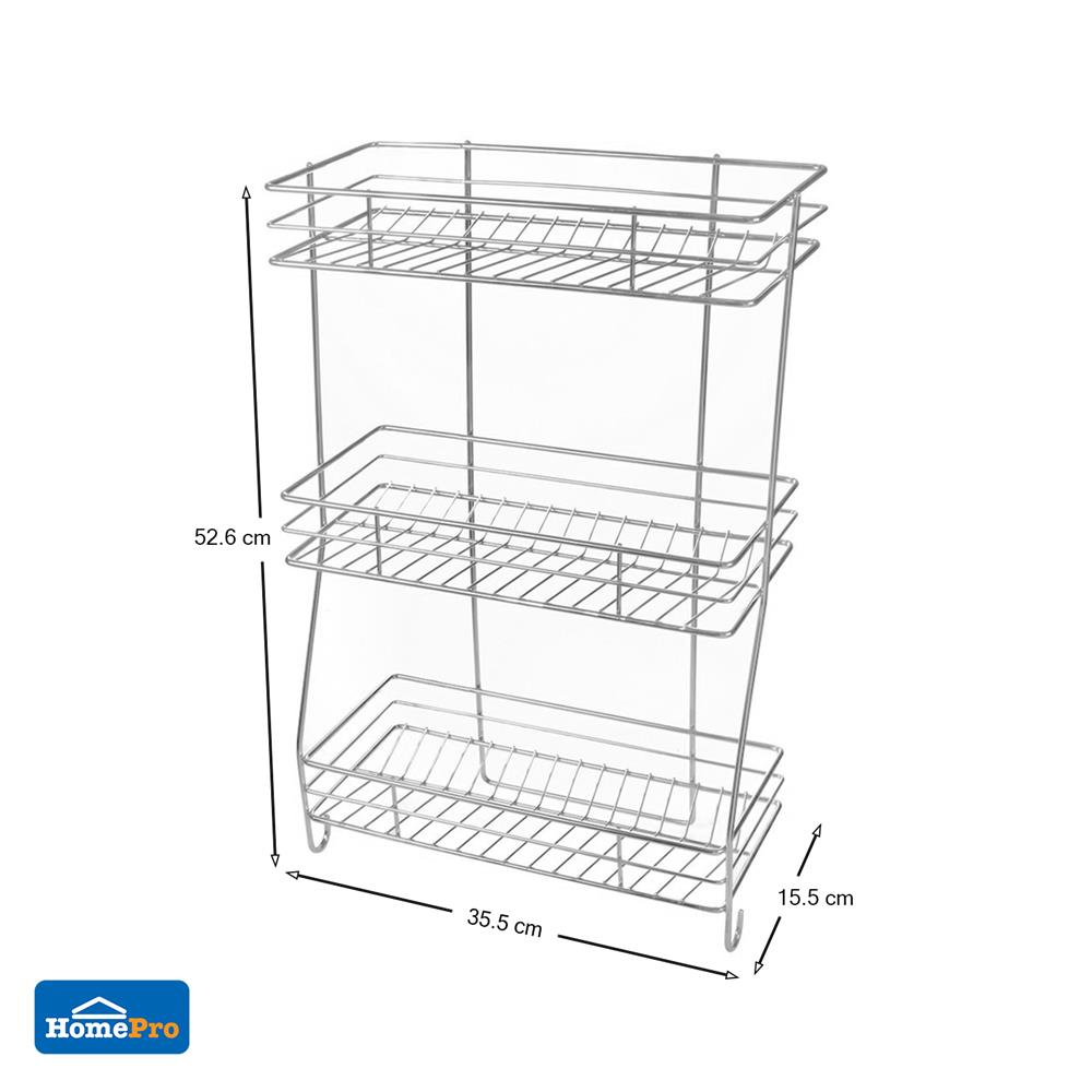 ชั้นแขวนสเตนเลส 3 ชั้น KECH LEAF