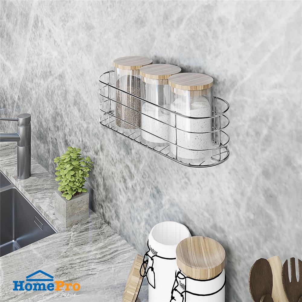 ชั้นแขวนสเตนเลส 1 ชั้นวางขวดยาว KECH LEAF