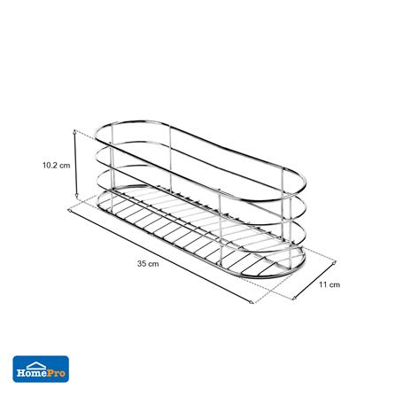 ชั้นแขวนสเตนเลส 1 ชั้นวางขวดยาว KECH LEAF_4