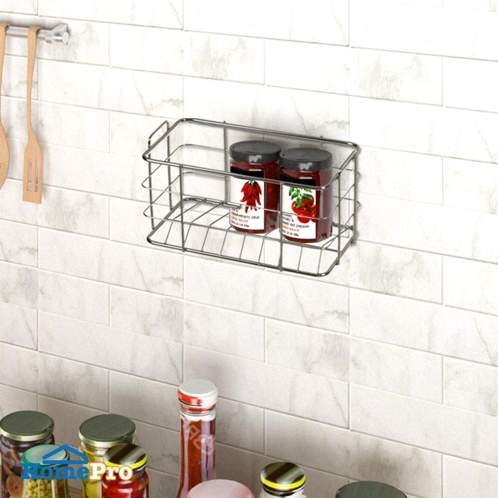 ชั้นแขวนสแตนเลส1ชั้นวางขวดสั้น KECH LEAF