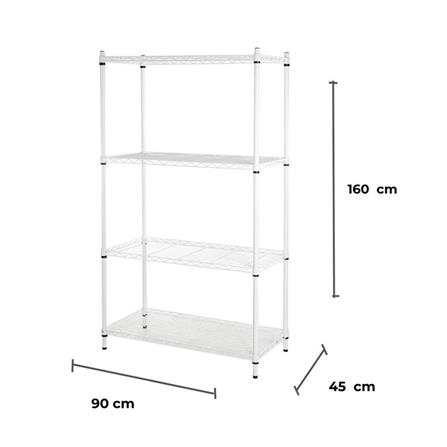 ชั้นวางของ 4 ชั้น FURDINI DECKO MR900 สีขาว_5