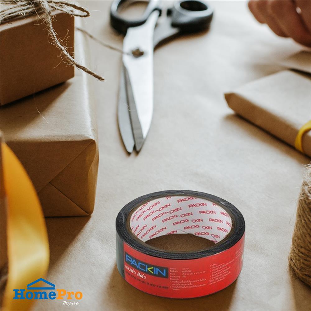 เทปผ้า PACK IN 36 มม.x10 หลา สีดำ