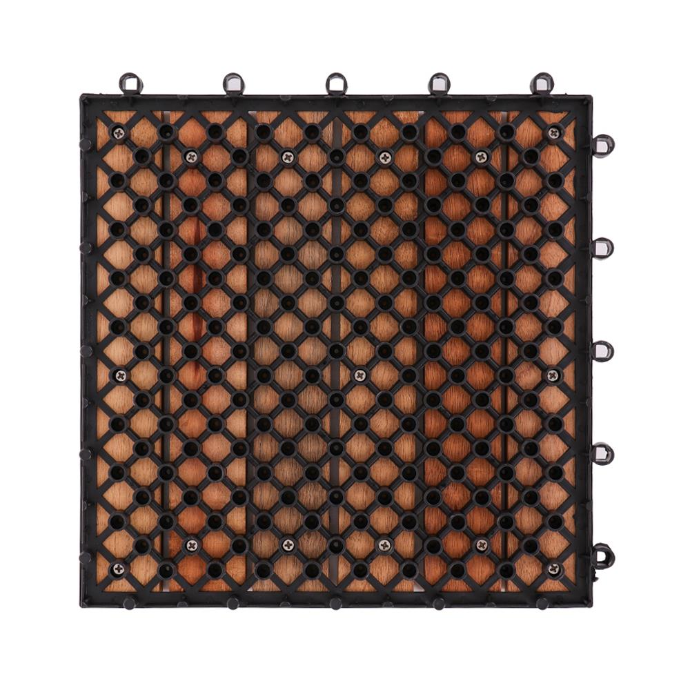 ทางเท้าไม้เนื้อแข็งตรงเรียบ SPRING 30x30 ซม.