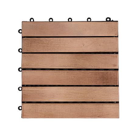 ทางเท้าไม้เนื้อแข็งตรงเรียบ SPRING 30x30 ซม.