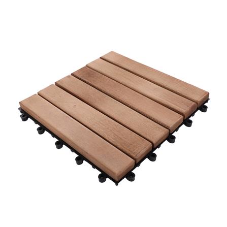 ทางเท้าไม้เนื้อแข็งตรงเรียบ SPRING 30x30 ซม._1