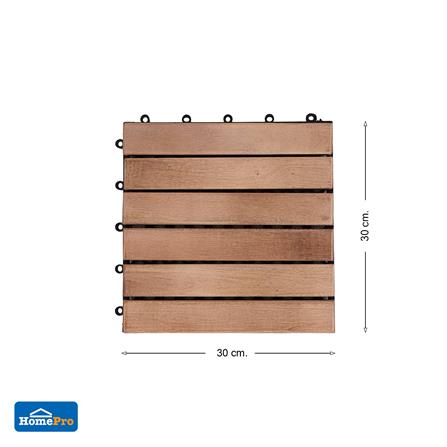 ทางเท้าไม้เนื้อแข็งตรงเรียบ SPRING 30x30 ซม._6