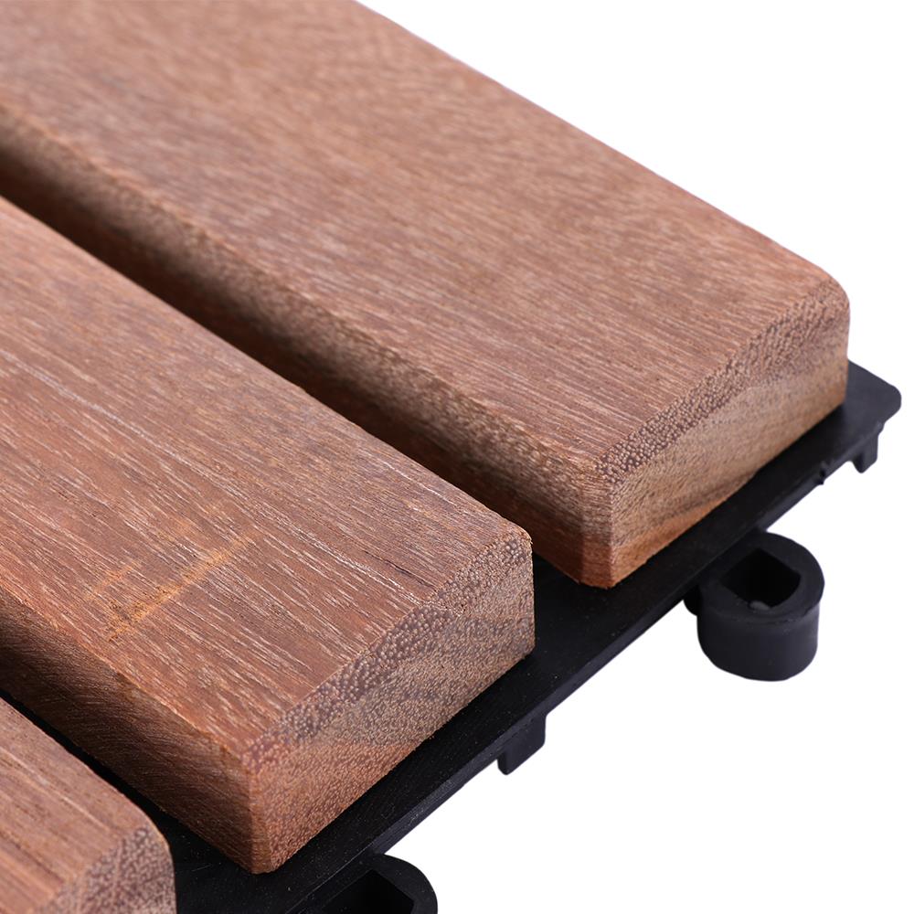 ทางเท้าไม้เนื้อแข็งสลับเรียบ SPRING 30x30 ซม.