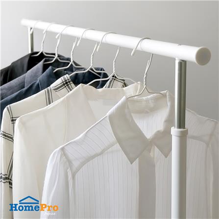 ไม้แขวนเสื้อเคลือบPVC ขาว PLIM (1x12)_3