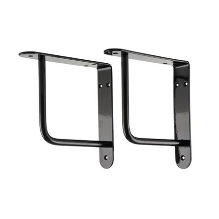 แขนรับชั้นเหล็ก STACKO P 3x15x15 ซม. สีดำ