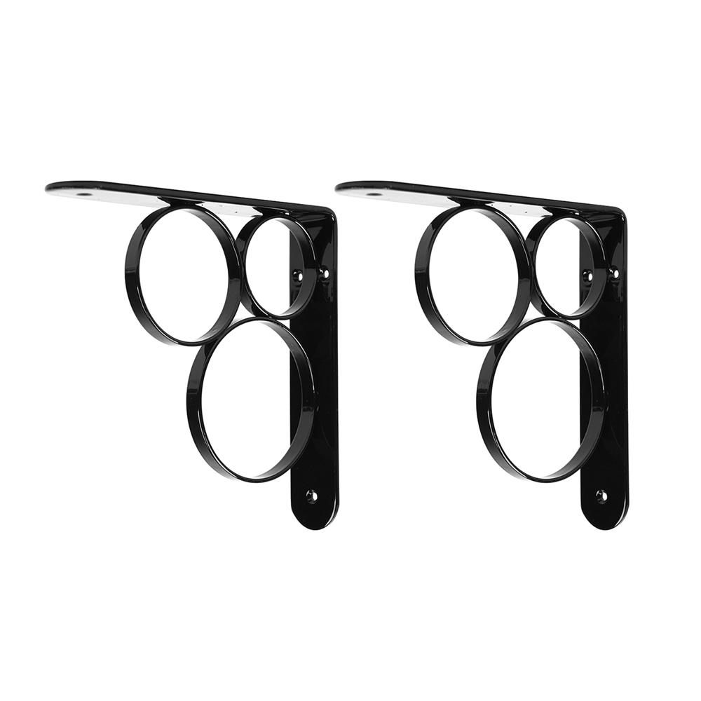 แขนรับชั้นเหล็ก STACKO O 15x15 ซม. สีดำ