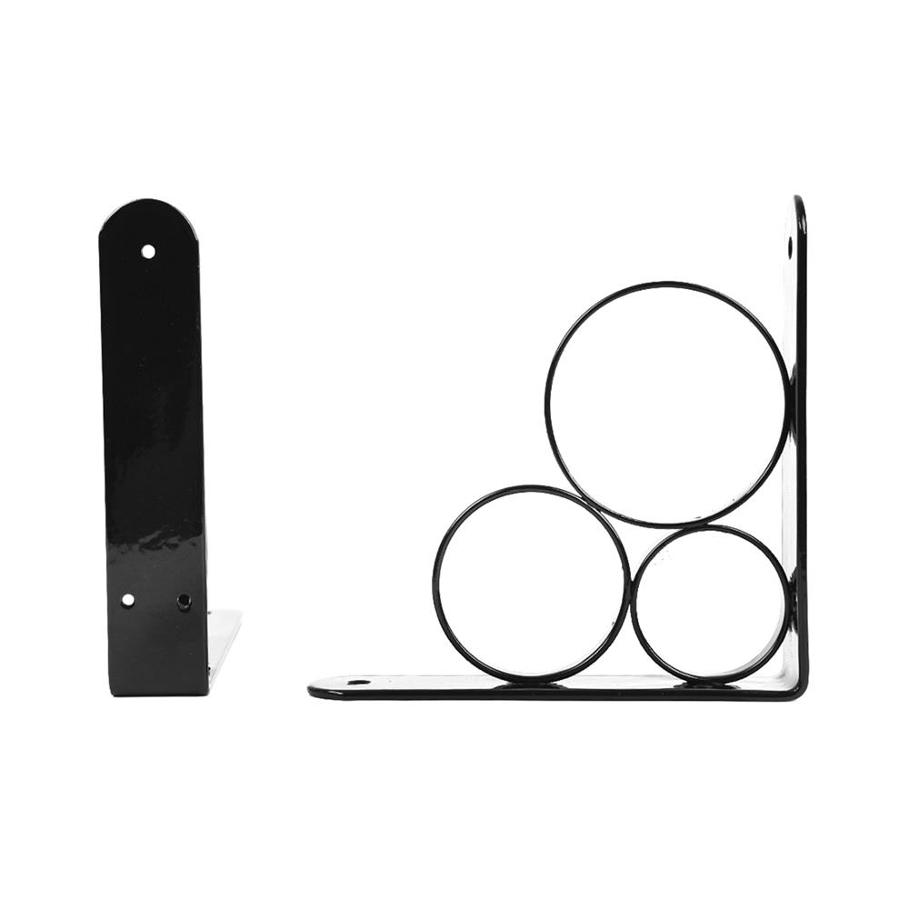 แขนรับชั้นเหล็ก STACKO O 15x15 ซม. สีดำ