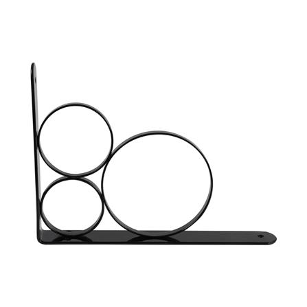 แขนรับชั้นเหล็ก STACKO O 25x18 ซม. สีดำ_2