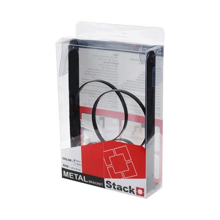 แขนรับชั้นเหล็ก STACKO O 25x18 ซม. สีดำ_3