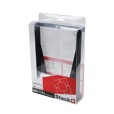 แขนรับชั้นเหล็ก STACKO L 25x18 ซม.สีดำ_2