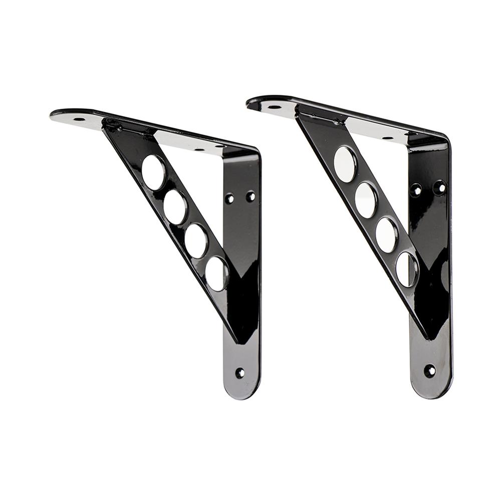 แขนรับชั้นเหล็ก STACKO O4 15x15 ซม. สีดำ_0