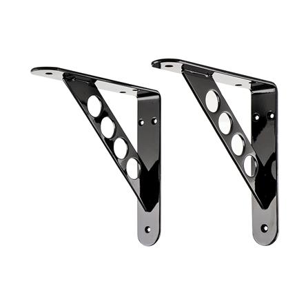 แขนรับชั้นเหล็ก STACKO O4 15x15 ซม. สีดำ