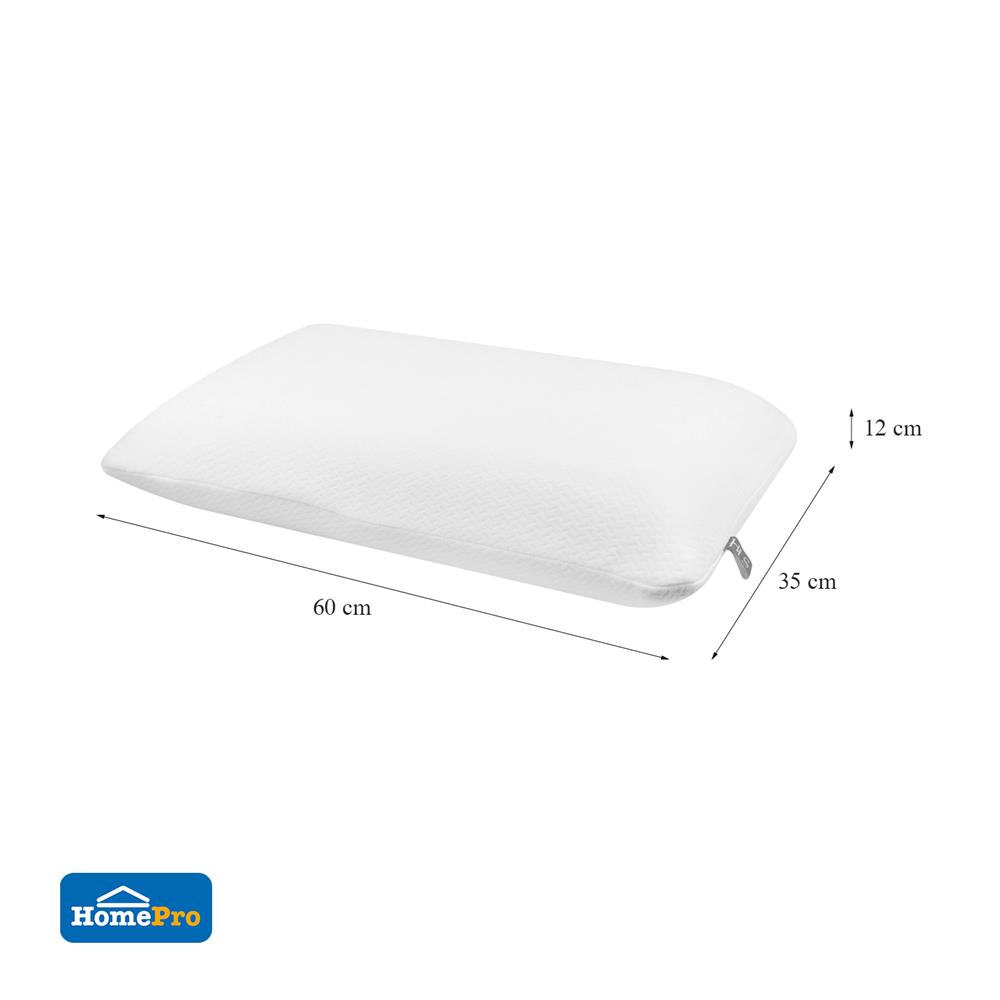 หมอนสุขภาพ ยางพารา HOME LIVING STYLE TREATER 14x24 นิ้ว สีขาว