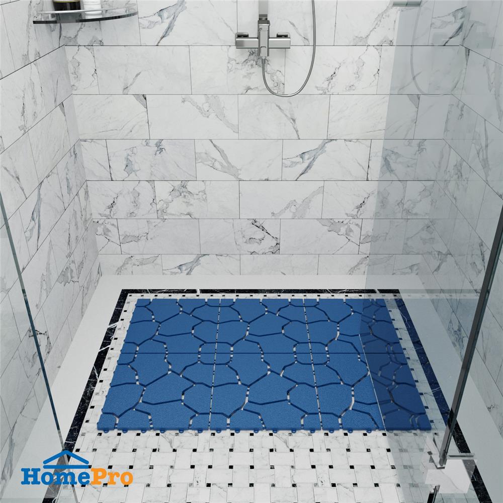 แผ่นกันลื่น HOME LIVING STYLE BIG STONE 30X30 ซม. สีน้ำเงิน