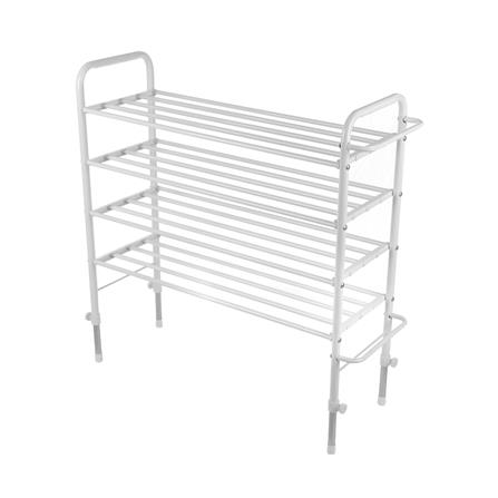ชั้นวางรองเท้า 4 ชั้น ปรับระยะได้ STACKO NKHP26001 91x31.5x90 ซม. สีขาว_0