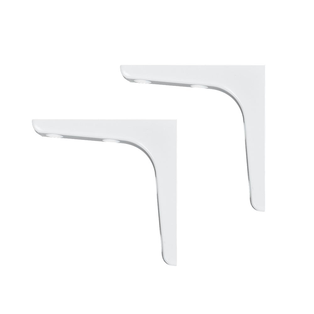 แขนรับชั้นพลาสติก STACKO 12.5x12.5 ซม. สีขาว