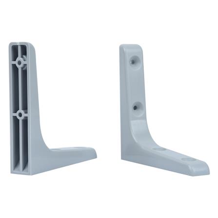 แขนรับชั้นพลาสติก STACKO 12.5x12.5 ซม. สีเทา