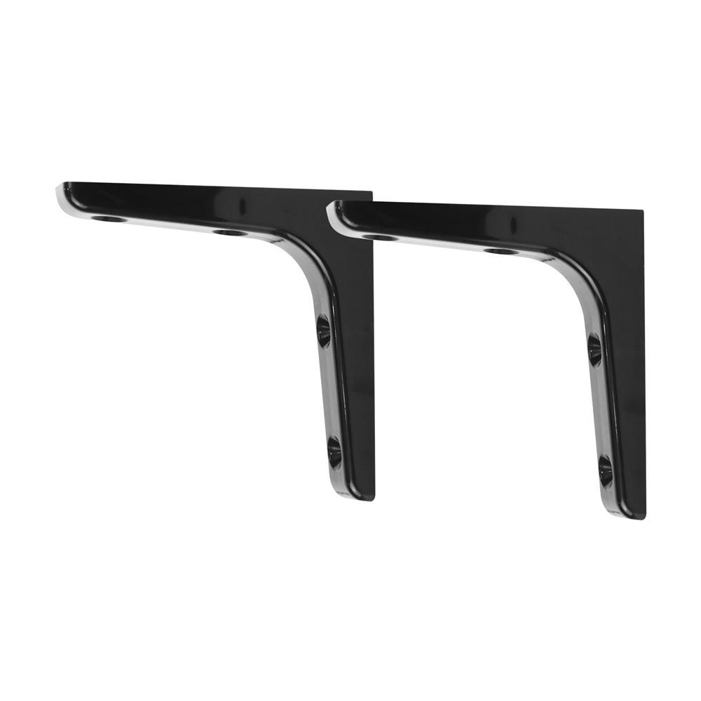 แขนรับชั้นพลาสติก STACKO 12.5x12.5 ซม. สีดำ