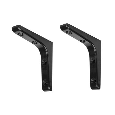 แขนรับชั้นพลาสติก STACKO 12.5x12.5 ซม. สีดำ