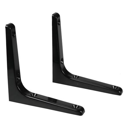 แขนรับชั้นพลาสติก STACKO 17.5x17.5 ซม. สีดำ