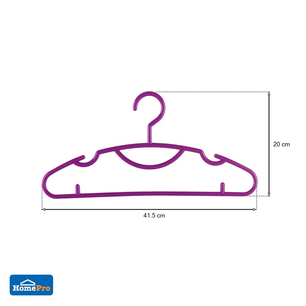 ไม้แขวนเสื้อคิงไซด์ PLIM สีม่วง แพ็ค 6 ชิ้น