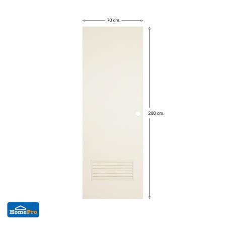 ประตูห้องน้ำ PVC AZLE AZ-2 เกล็ดล่าง UV มอก.70X200 ซม. สีครีม_5