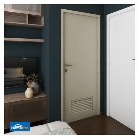 ประตูห้องน้ำ PVC AZLE AZ-2 เกล็ดล่าง 70X180 ซม. สีครีม_3