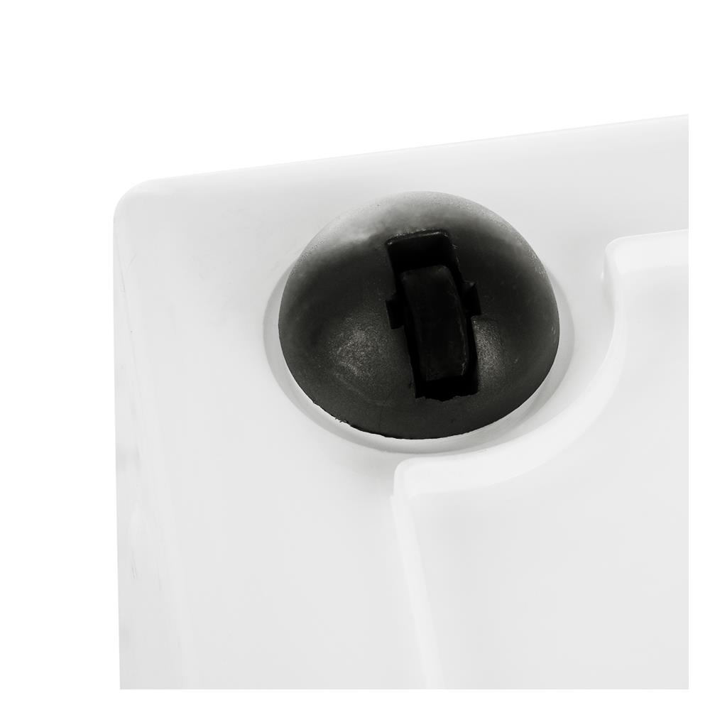 กล่องเก็บของ มีล้อ ฝาล็อค STACKO FRIENDLY 37.5 ลิตร สีขาว