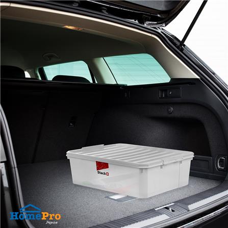 กล่องเก็บของ ฝาล็อค STACKO FAMILI 36 ลิตร สีขาว_3