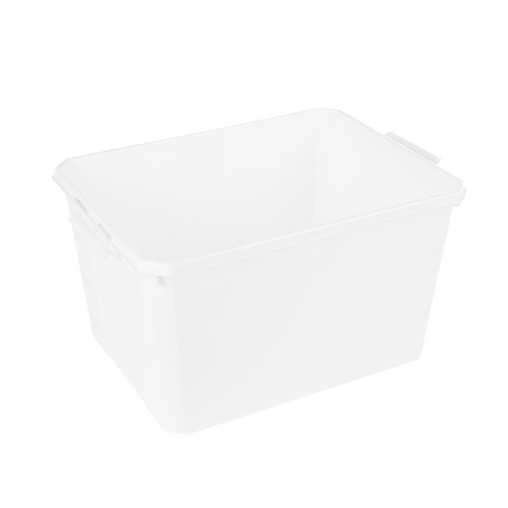 กล่องเก็บของ ฝาล็อค STACKO FAMILI 70.5 ลิตร สีขาว