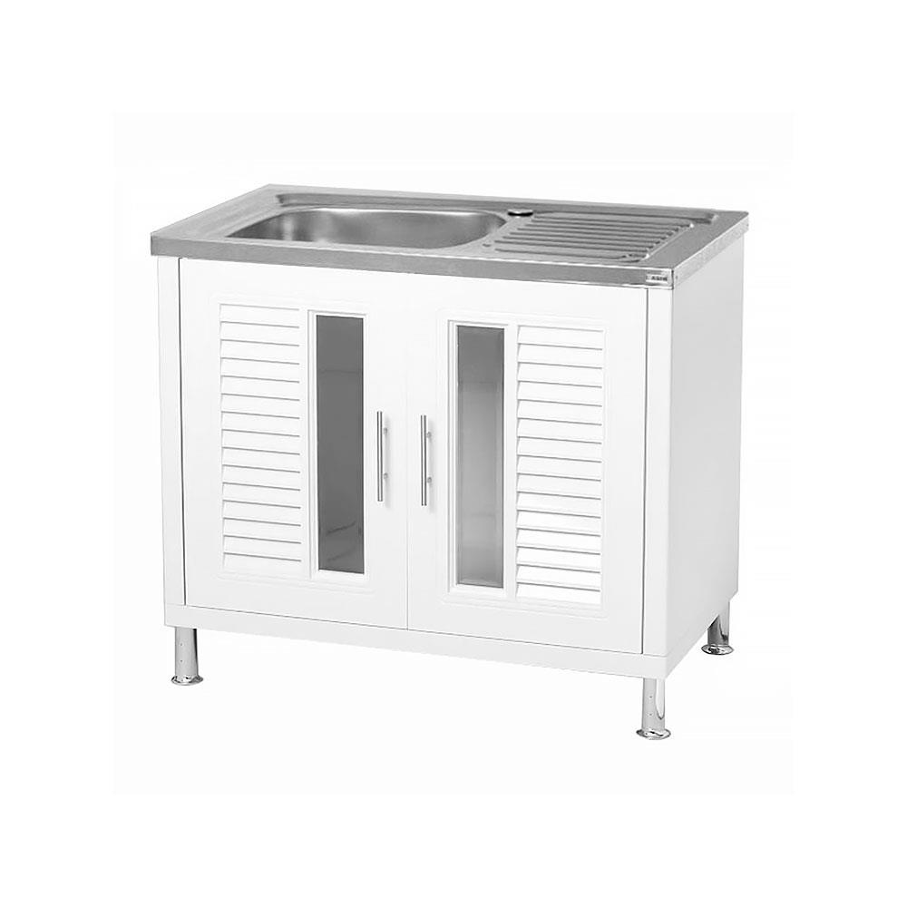 ตู้ตั้งพื้น ABS CABIN NUVO 1หลุม 1ที่พัก สีขาว